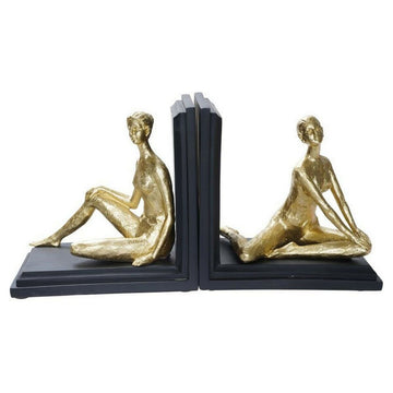 DKD Home Decor Buchstütze mit moderner Harz Damen Figur. - homely Family Shop
