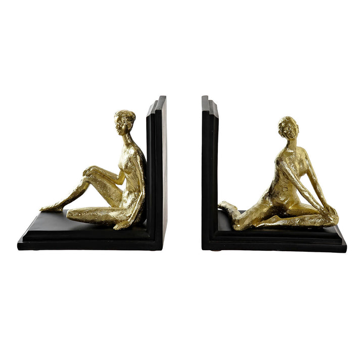 DKD Home Deko Buchstützen mit Damen Harz Figuren - homely Family Shop