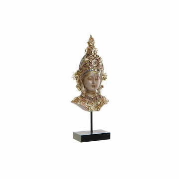 Braune, goldene Buddha Figur mit orientalischem Design - homely Family Shop