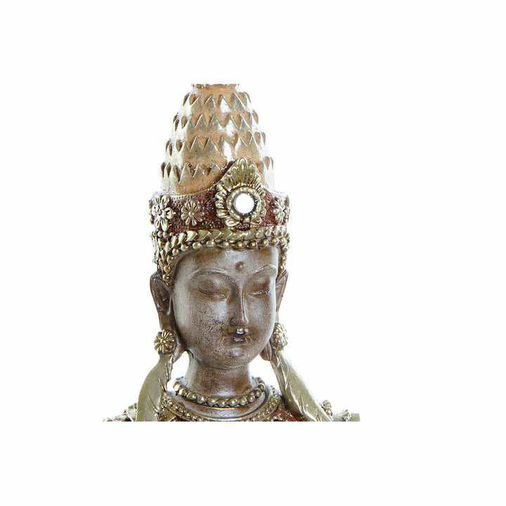 Goldbraune Buddha Figur aus Harz mit orientalischem Flair - DKD Home Decor
