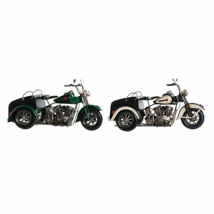 Vintage Motorrad Deko Figuren in Schwarz und Grün - homely Family Shop