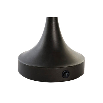 Detail der DKD Home Deko Lampe mit Metallfuß in Schwarz und Gold - homely Family Shop