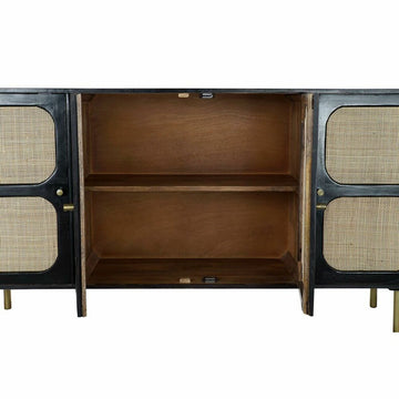DKD Home Anrichte aus Mango-Holz und Rattan mit Innenleben - homely Family Shop
