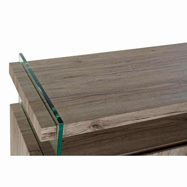 Nahaufnahme der Anrichte aus MDF mit Glas - Homely Family Shop