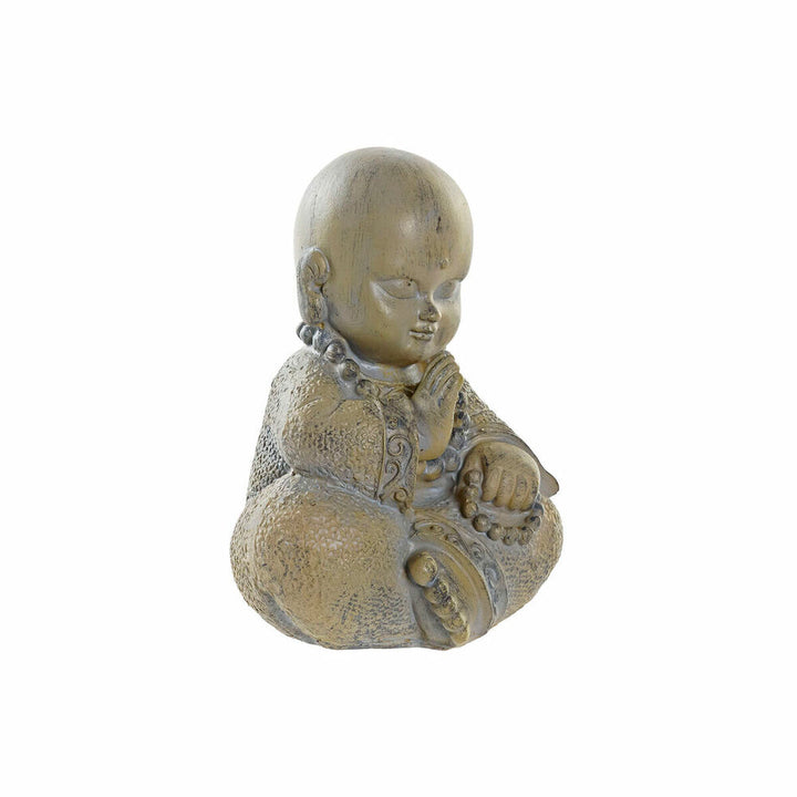 DKD Home Decor Mönch Figur aus Harz, hellgrau. - homely Family Shop