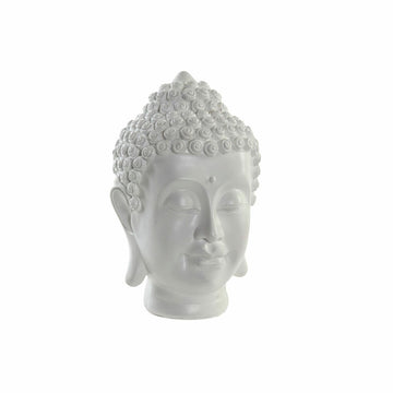 Dekorative Buddha Figur aus Harz in Weiß mit sanftem Ausdruck - homely Family Shop
