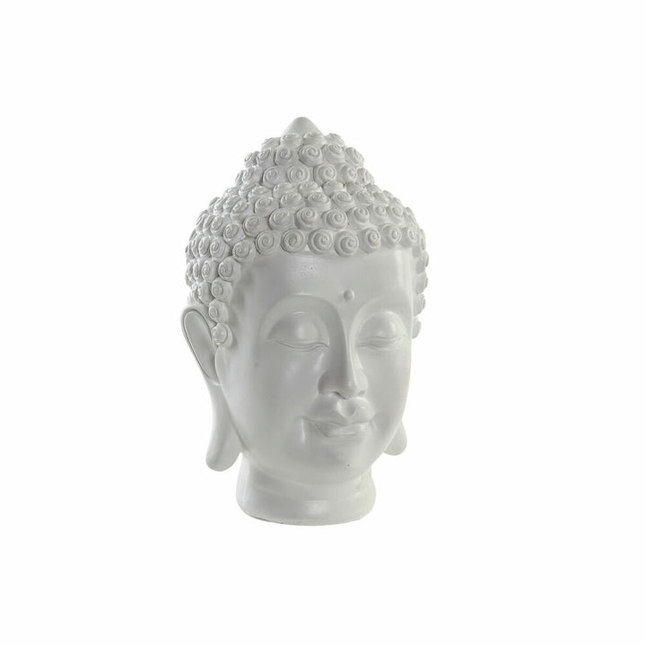 Dekorative Buddha Figur aus Harz in Weiß mit sanftem Ausdruck - homely Family Shop