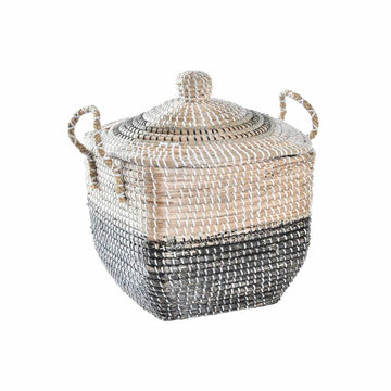DKD Home Decor Korb: Grau, Natur, Seegras, Boho-Stil. - homely Family Shop