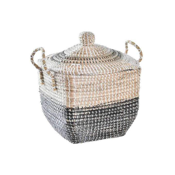DKD Home Decor Korb: Grau, Natur, Seegras, Boho-Stil. - homely Family Shop