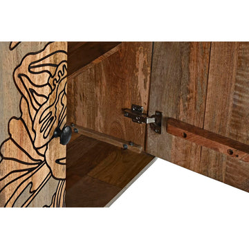 Detail Anrichte mit Mango-Holz Tür und floralem Design - homely Family Shop