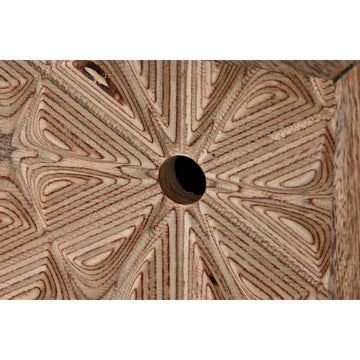 Nahaufnahme: Mango-Holz Anrichte mit Sternmuster Design - Homely Family Shop