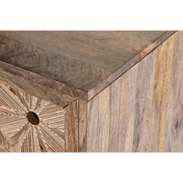 DKD Home Dekor Anrichte aus Mango- und Birkenholz mit Schnitzdetails - Homely Family Shop
