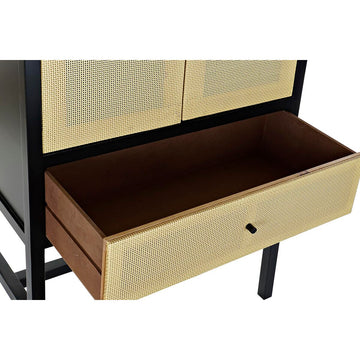 DKD Home Schrank aus Tanne mit Schublade und schwarzem Rahmen - homely Family Shop