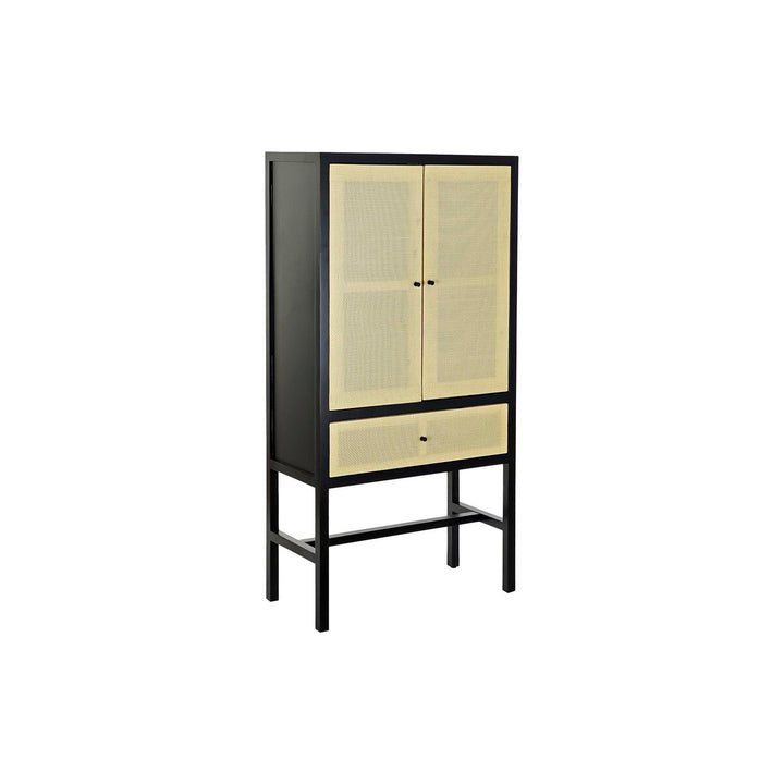 DKD Home Schrank aus Tanne, natürlich/schwarz, mit Schublade - homely Family Shop