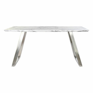 DKD Home Esstisch mit Stahlbeinen und MDF Platte in Marmoroptik - homely Family Shop