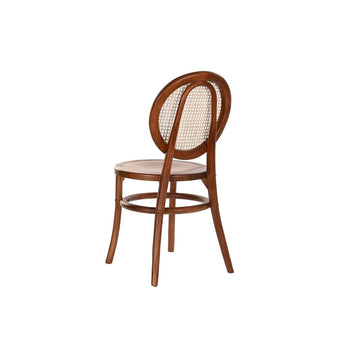 DKD Home Decor Stuhl mit Rattan und Ulmenholz Details - homely Family Shop