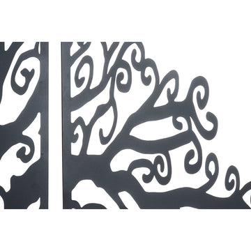 DKD Home Decor Wanddeko: Schwarzer Baum aus Metall, 105x1,3x91cm - homely Family Shop