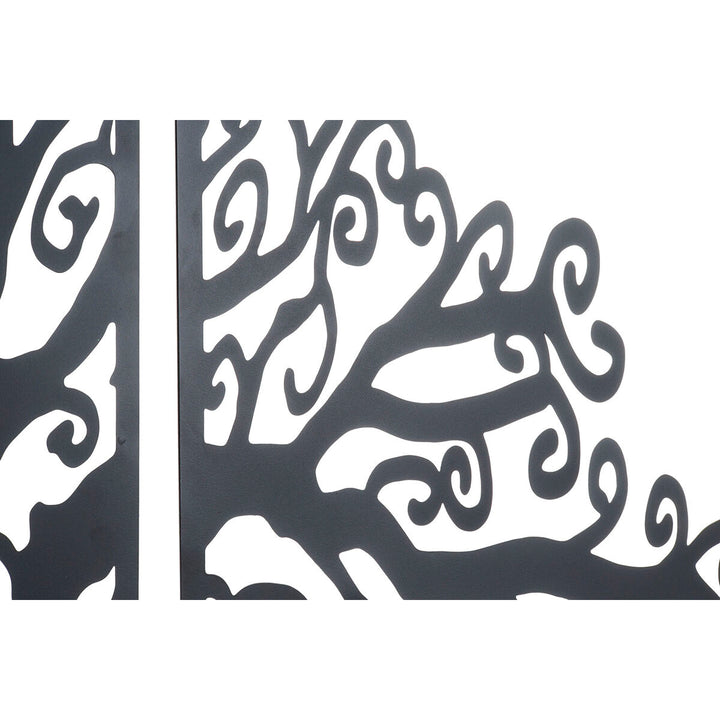 DKD Home Decor Wanddeko: Schwarzer Baum aus Metall, 105x1,3x91cm - homely Family Shop