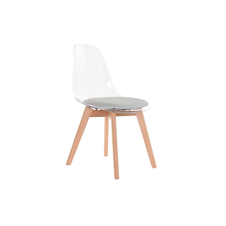 DKD Home Esszimmerstuhl mit Holz und Polycarbonat - homely Family Shop