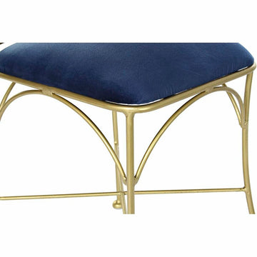 Detailansicht: Blauer Stuhl mit Goldrahmen - DKD Home Decor - homely Family Shop