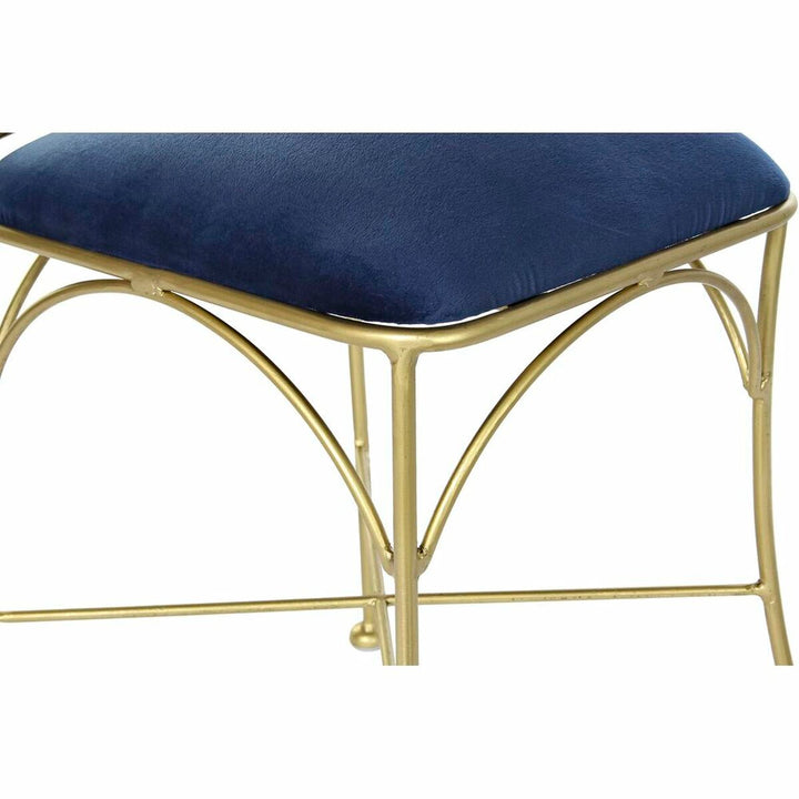 Detailansicht: Blauer Stuhl mit Goldrahmen - DKD Home Decor - homely Family Shop