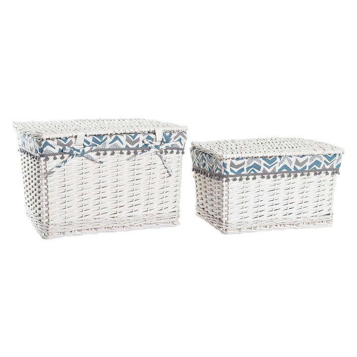 DKD Home Decor Korb-Set aus Polyester mit geometrischem Muster - homely Family Shop