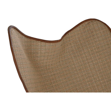 Detailansicht Rattan Stuhl mit Metallrahmen - Homely Family Shop