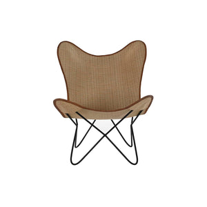 DKD Home Stuhl mit Rattan und Metall - Homely Family Shop