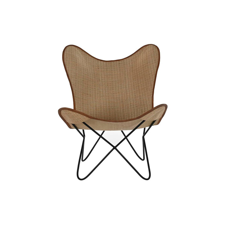 DKD Home Stuhl mit Rattan und Metall - Homely Family Shop
