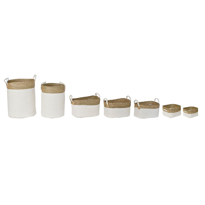 DKD Home Decor Korb-Set aus Baumwolle und Naturfaser - homely Family Shop
