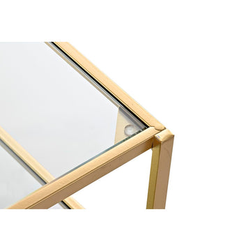 Goldener Metalltisch mit Spiegelplatte von DKD Home Decor - homely Family Shop