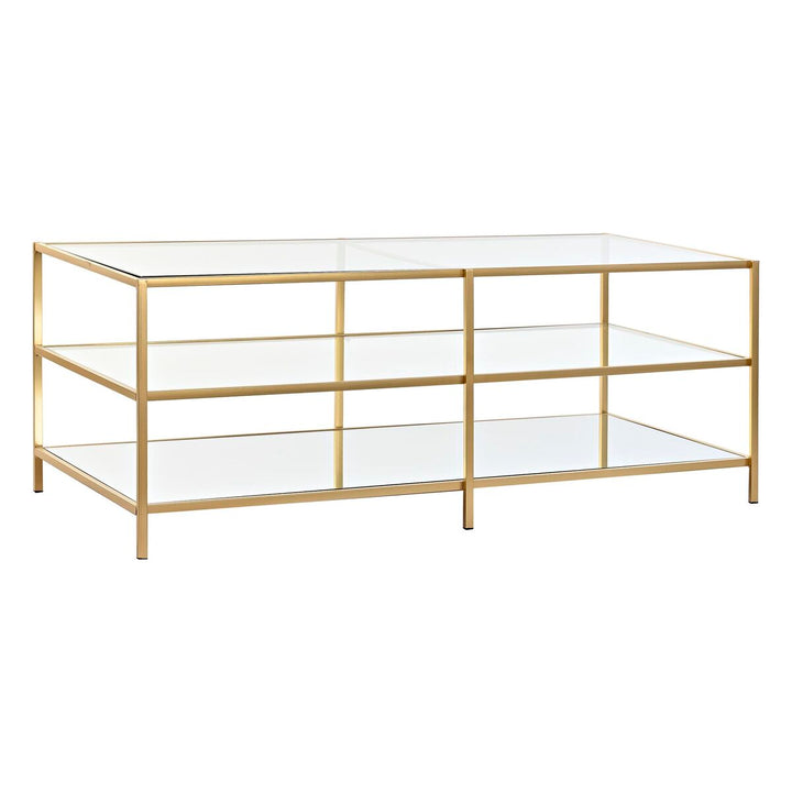 Goldener Tisch mit Spiegelglasplatten DKD Home Decor - homely Family Shop