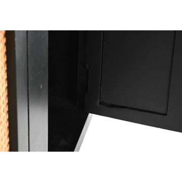 Schwarze Anrichte mit Rattan und Mango-Holz von DKD Home Decor - homely Family Shop