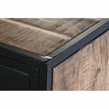 Detailaufnahme: DKD Home Decor Anrichte aus Mango-Holz und Metall - homely Family Shop