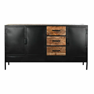 DKD Home Decor Anrichte: Braun, Schwarz, Metall und Mango-Holz. - homely Family Shop