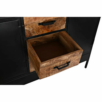 DKD Home Anrichte aus Mango-Holz mit Metallrahmen, braun und schwarz - homely Family Shop
