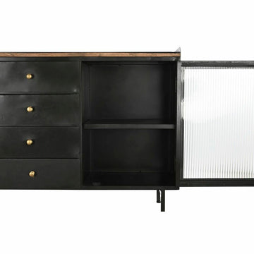 DKD Home Decor Anrichte mit Schubladen, Glas und Mango-Holz - homely Family Shop