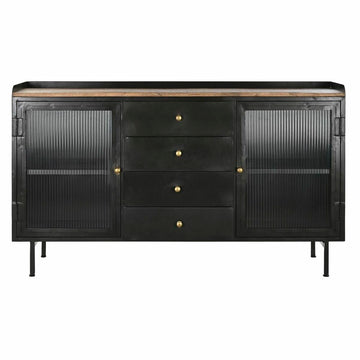 DKD Home Anrichte aus Mango-Holz, Metall in Schwarz und Gold - homely Family Shop