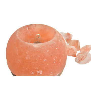 Orangefarbene Salz Lampe mit Kristallen - DKD Home Decor - homely Family Shop