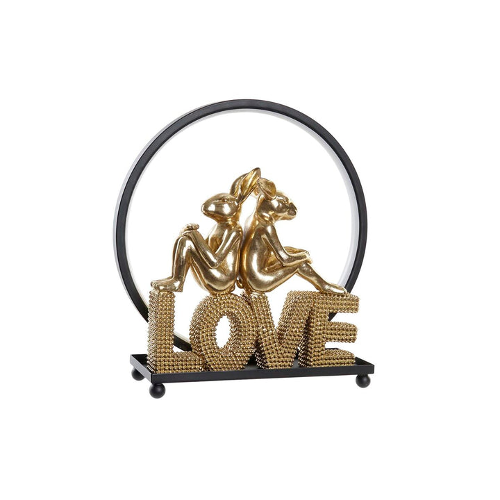 Dekorative goldene Hasen-Skulptur auf LOVE Deko - Homely Family Shop