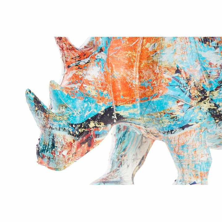 Bunte Nashorn Deko-Figur im modernen Design. Ein echter Hingucker für Ihr Zuhause!
