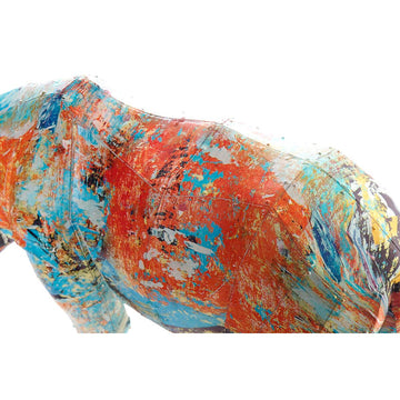 Buntes Nashorn Deko-Figur, modernes Design. Ein Farbtupfer für Ihr Zuhause!