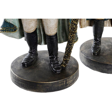 Detailaufnahme: Koloniale Gorilla Deko-Figur in Braun und Bunt. Elegante Wohnaccessoires.
