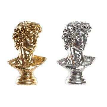 Silberne und goldene Deko-Figur im neoklassischen Stil. Elegante Büste für Ihr Zuhause.