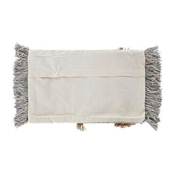 Bunter Kissenbezug im Boho-Stil mit Fransenrand von DKD Home Decor.