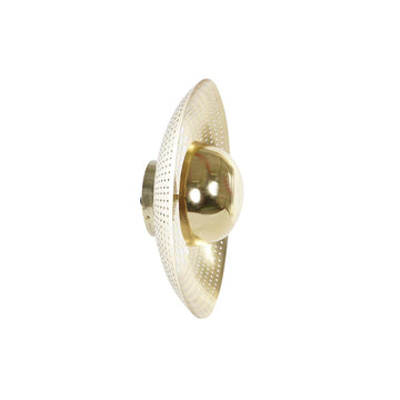 Goldene DKD Wandleuchte aus Metall, 40W Leistung - homely Family Shop