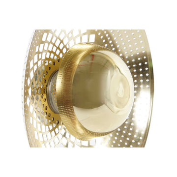 Nahaufnahme: Goldene Metall Wandleuchte mit Indianer Design - homely Family Shop