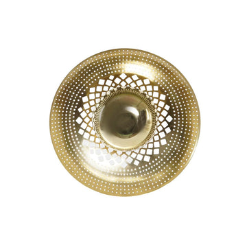 Goldene DKD Wandleuchte mit Dekor-Lochmuster - homely Family Shop