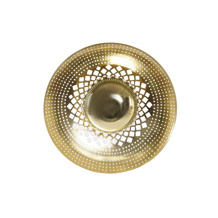 Goldene DKD Wandleuchte mit Dekor-Lochmuster - homely Family Shop