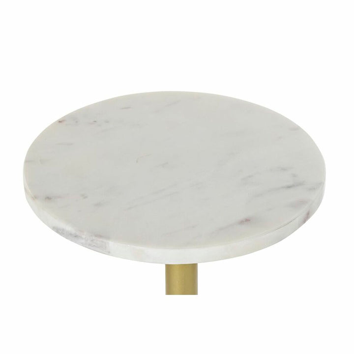 DKD Beistelltisch mit Marmorplatte und goldenem Metallfuß - homely Family Shop